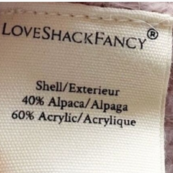 LoveShackFancy Lilac Cable Knit Sweater - Picture 4 of 5